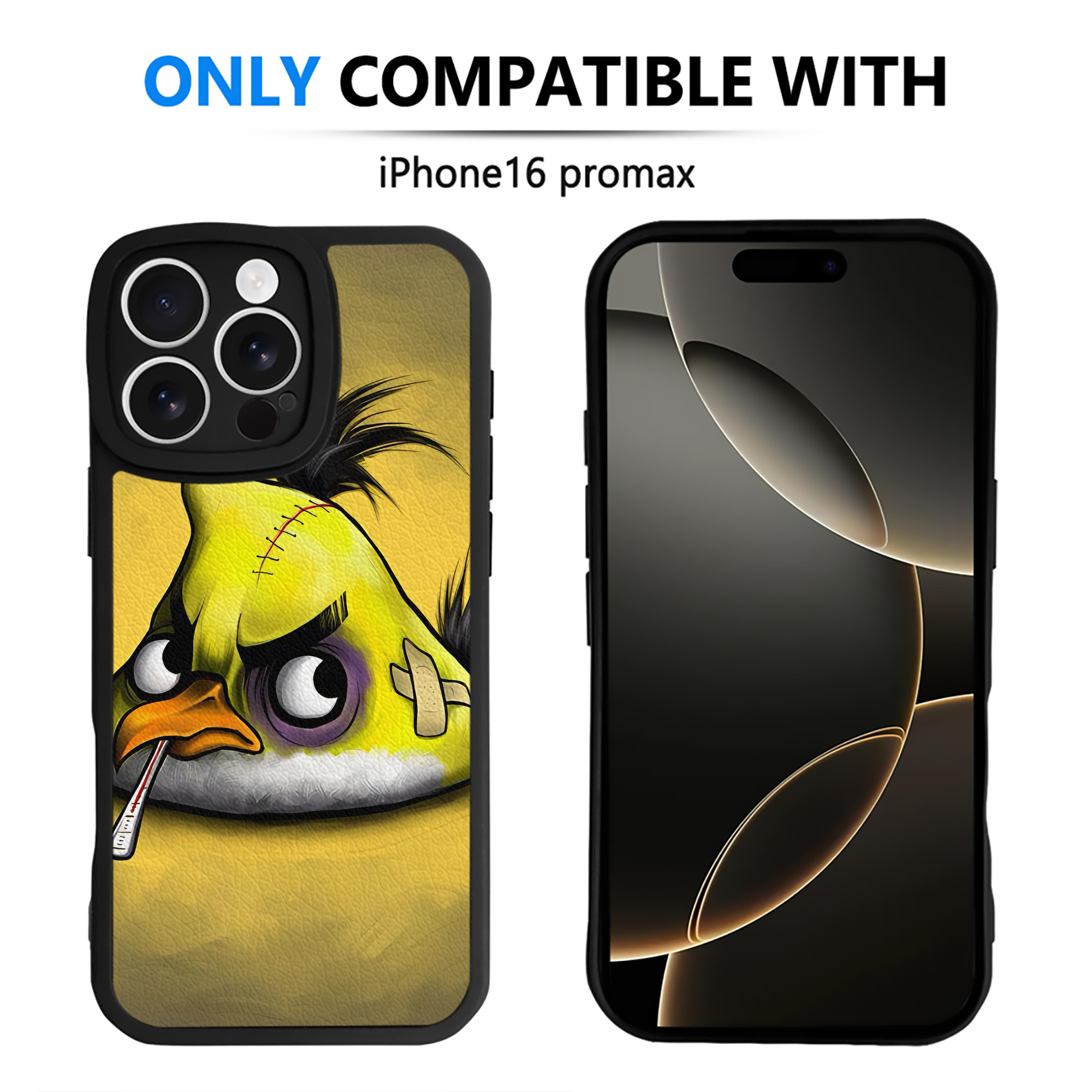 （画像用） Angry Birds アングリーバード 【iPhone 16シリーズ対応】シリコンスマホケース（レザー調） 材質：シリコン